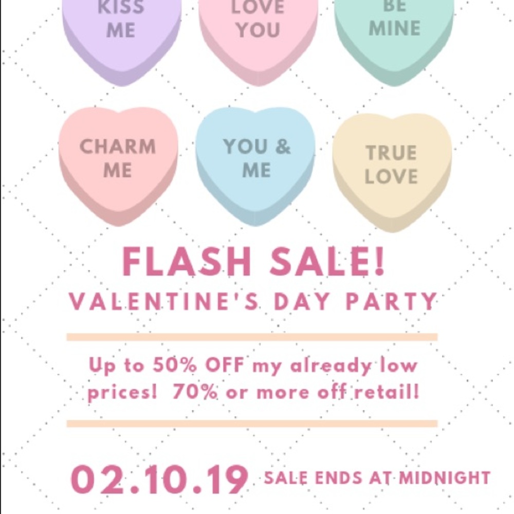 FLASH SALE!!! Ends 02.10.19 at midnight.